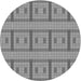 Square Patterned Smokey Gray Rug, pat690gry