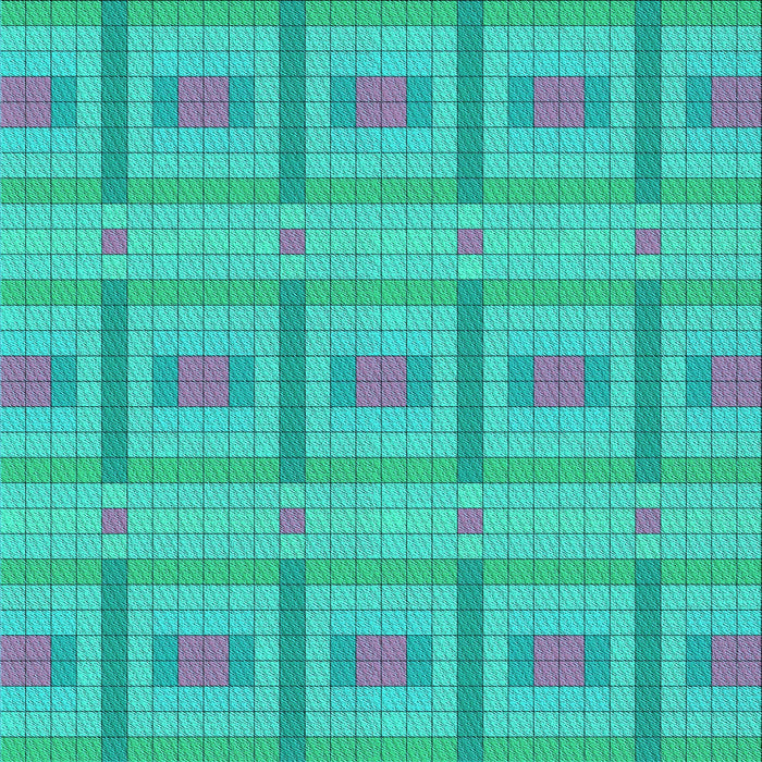 Round Patterned Aqua Cyan Blue Rug, pat690lblu