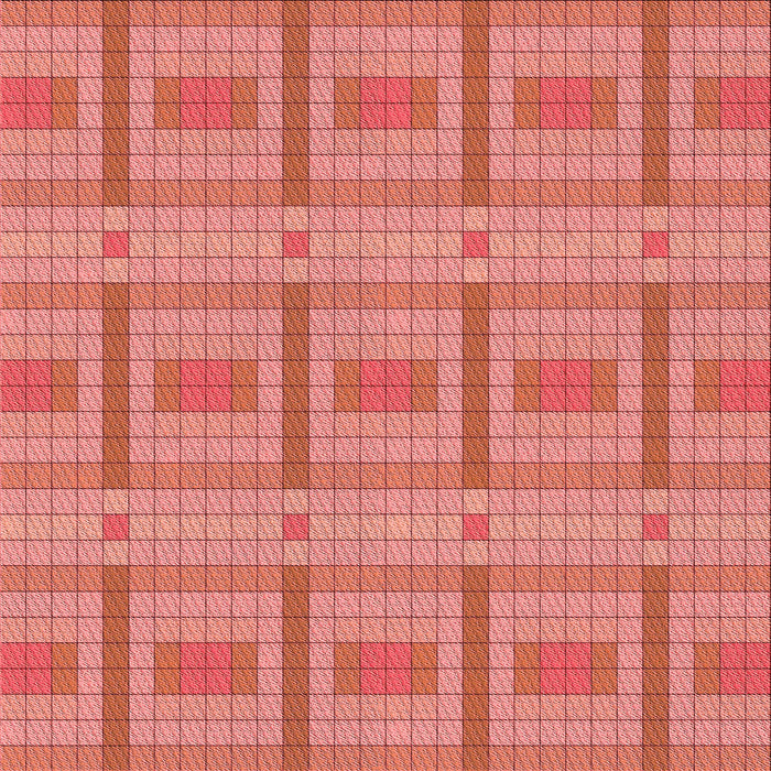 Round Patterned Fire Red Rug, pat690rd