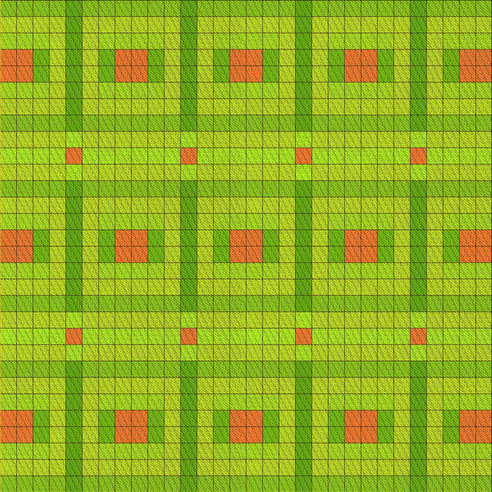 Round Patterned Green Rug, pat690yw