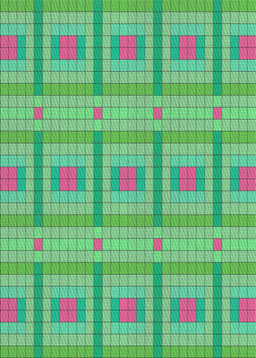 Patterned Lime Mint Green Novelty Rug, pat690