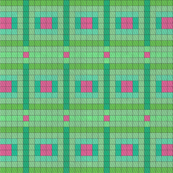 Square Patterned Lime Mint Green Novelty Rug, pat690