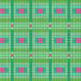 Square Patterned Lime Mint Green Novelty Rug, pat690