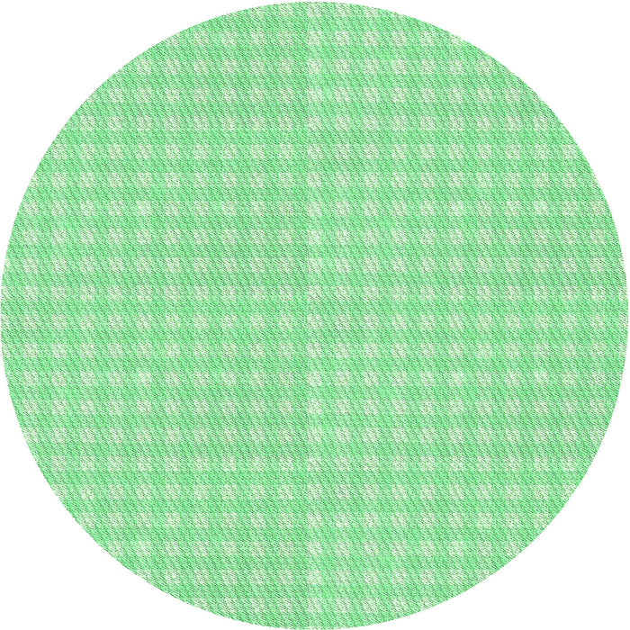 Square Machine Washable Transitional Green Rug in a Living Room, wshpat691grn