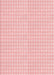 Machine Washable Transitional Pastel Red Pink Rug, wshpat691rd