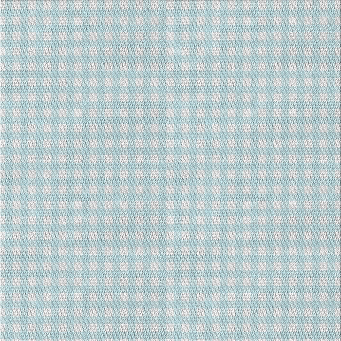 Square Patterned LightCyan Blue Novelty Rug, pat691