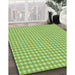 Patterned Green Yellow Green Rug in Family Room, pat692grn