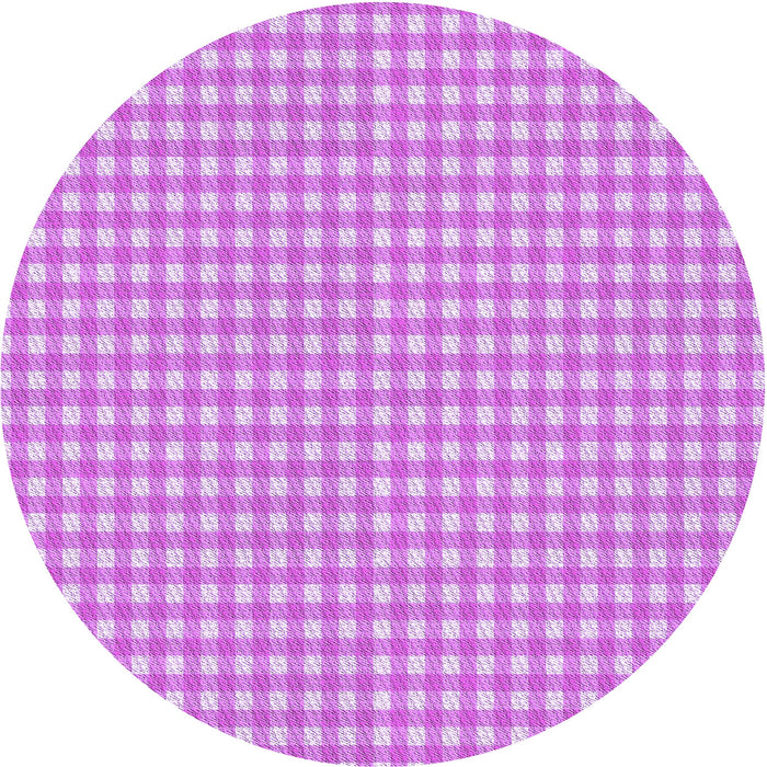 Square Patterned Bright Neon Pink Purple Rug, pat692pur
