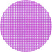 Square Machine Washable Transitional Bright Neon Pink Purple Rug in a Living Room, wshpat692pur