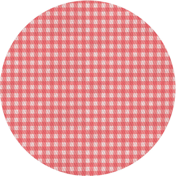 Square Patterned Pastel Pink Rug, pat692rd