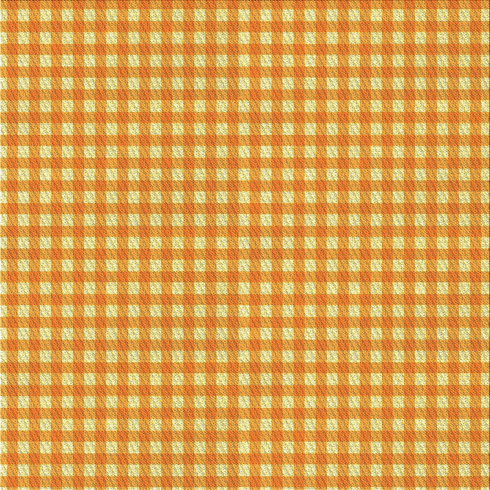 Round Patterned Neon Orange Rug, pat692yw