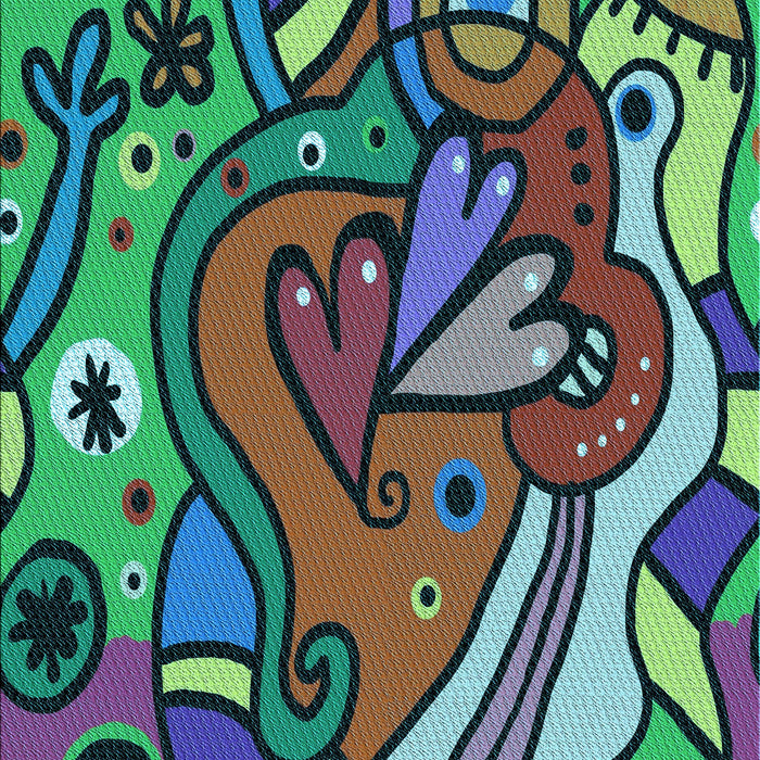 Machine Washable Transitional Plum Purple Rug, wshpat694lblu