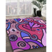 Machine Washable Transitional Orchid Purple Rug in a Family Room, wshpat694pur