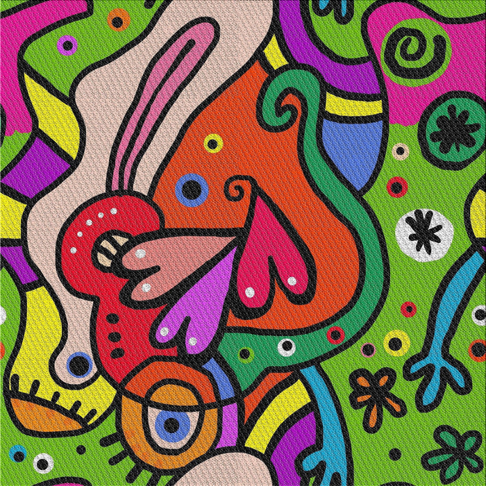 Sideview of Machine Washable Transitional Purple Maroon Purple Rug, wshpat694