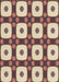 Patterned Chestnut Brown Rug, pat695brn