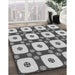 Machine Washable Transitional Grey Gray Rug in a Family Room, wshpat695gry