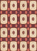 Patterned Pastel Orange Rug, pat695org