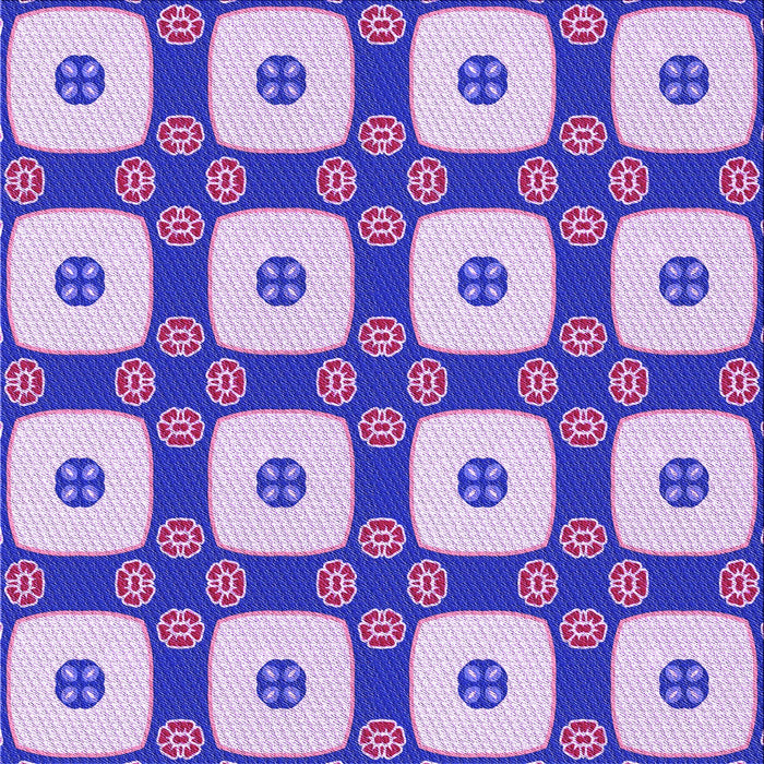 Round Patterned Amethyst Purple Rug, pat695pur