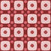 Round Patterned Red Rug, pat695rd