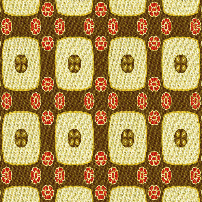 Machine Washable Transitional Mahogany Brown Rug, wshpat695yw