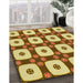 Machine Washable Transitional Mahogany Brown Rug in a Family Room, wshpat695yw