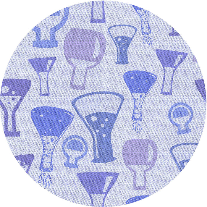 Square Machine Washable Transitional Sky Blue Rug in a Living Room, wshpat696blu