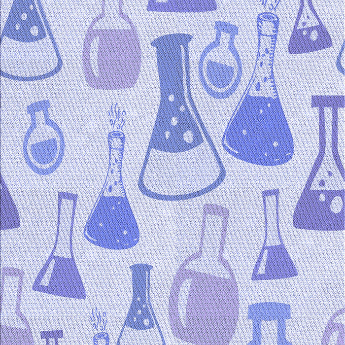 Machine Washable Transitional Sky Blue Rug, wshpat696blu