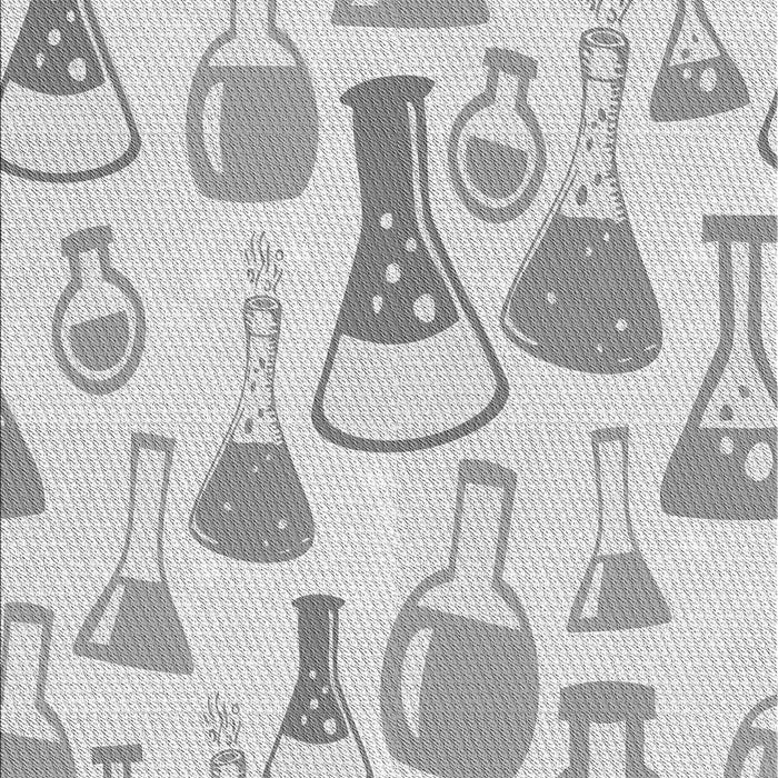 Machine Washable Transitional Platinum Gray Rug, wshpat696gry