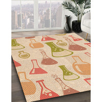 Patterned Golden Blonde Gold Rug, pat696org