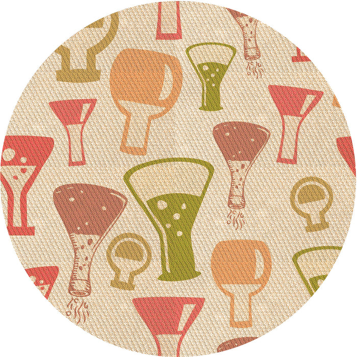 Square Machine Washable Transitional Golden Blonde Gold Rug in a Living Room, wshpat696org