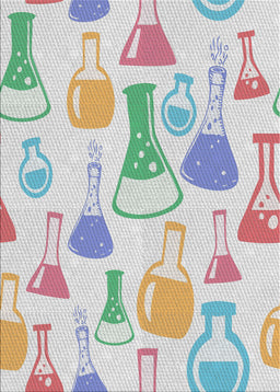 Patterned Light Rose Green Novelty Rug, pat696