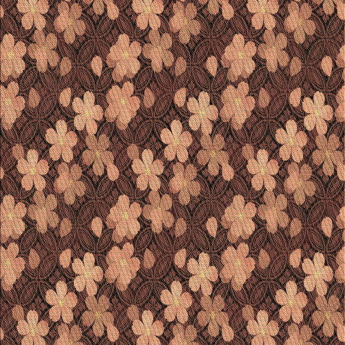 Patterned Orange Rug, pat697brn