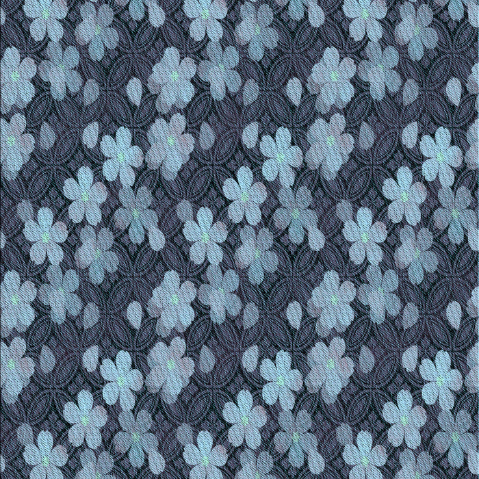 Patterned Koi Blue Rug, pat697lblu