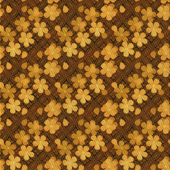 Round Machine Washable Transitional Red Brown Rug, wshpat697yw