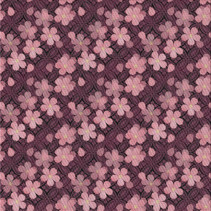 Square Patterned Blush Red Pink Novelty Rug, pat697