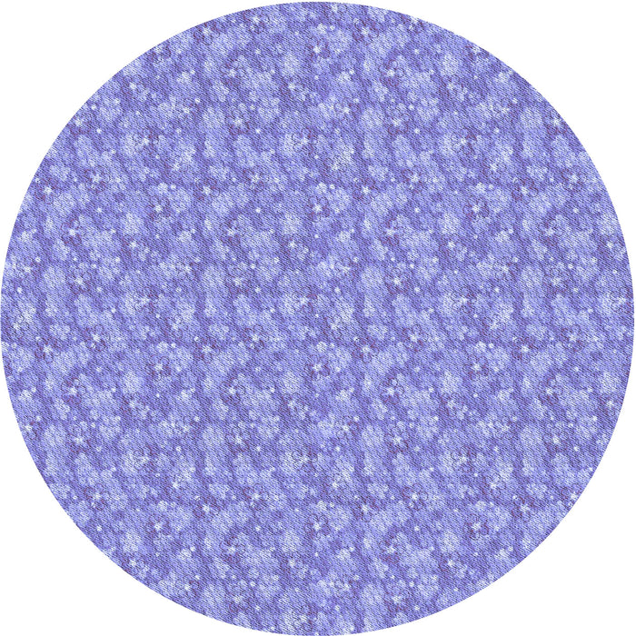 Square Patterned Light Slate Blue Rug, pat698blu