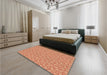 Patterned Brown Sand Brown Rug in a Bedroom, pat698brn