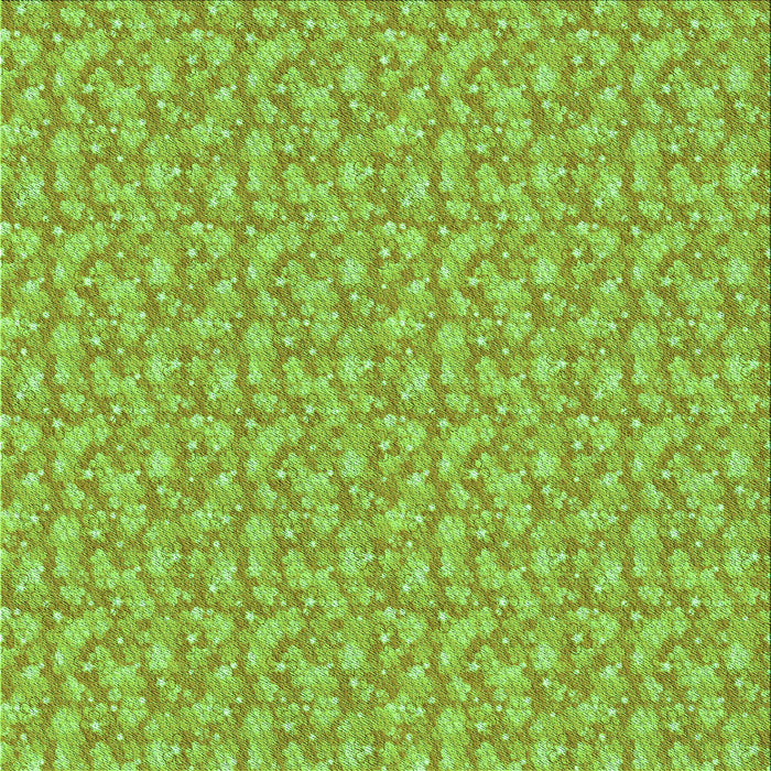 Round Patterned Yellow Green Rug, pat698grn