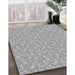 Machine Washable Transitional Gray Rug in a Family Room, wshpat698gry