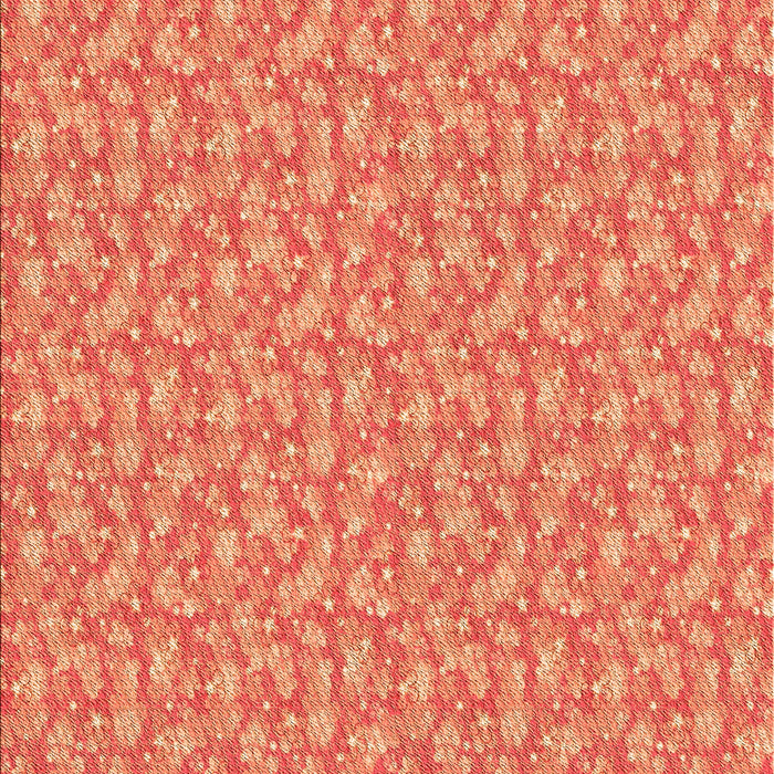 Patterned Fire Red Rug, pat698org