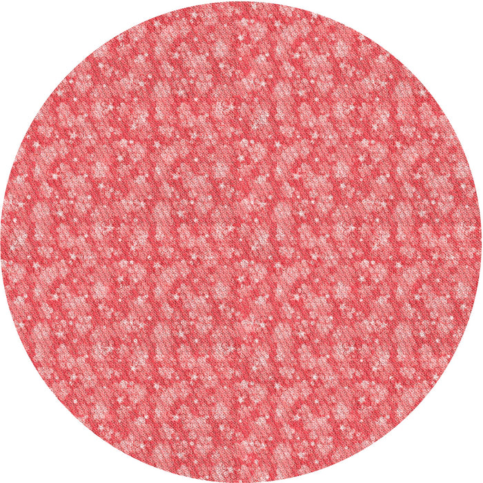 Square Patterned Ruby Red Rug, pat698rd