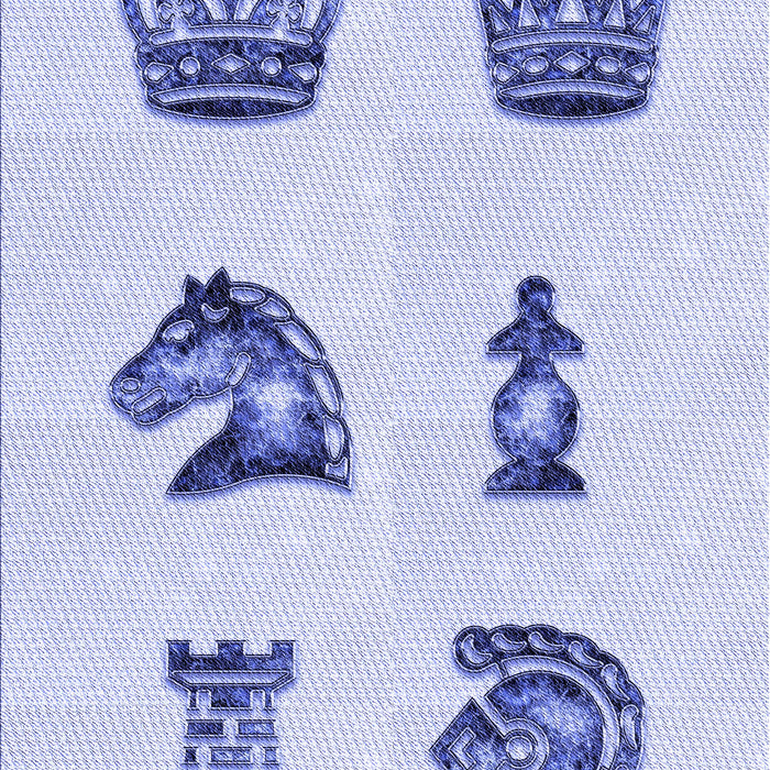 Patterned Lavender Blue Rug, pat699blu