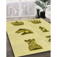 Patterned Brown Rug, pat699yw