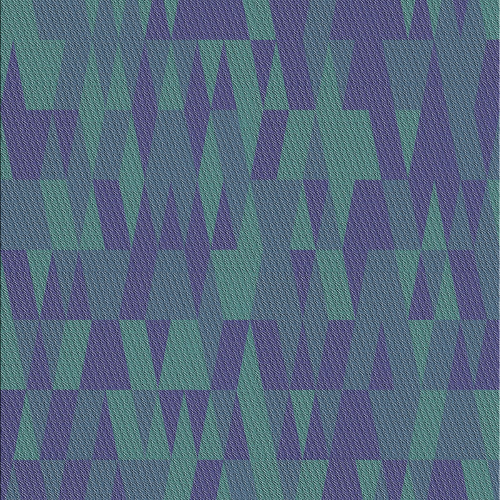 Patterned Blue Novelty Rug, pat69