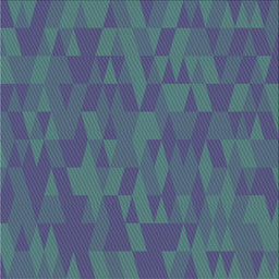 Square Patterned Blue Novelty Rug, pat69