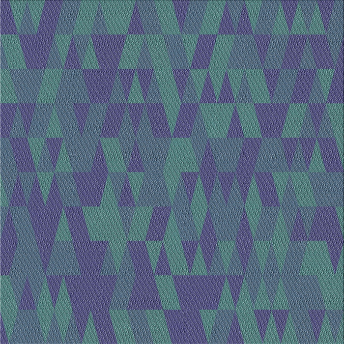 Square Patterned Blue Novelty Rug, pat69