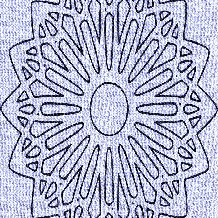 Patterned Lavender Blue Rug, pat7blu