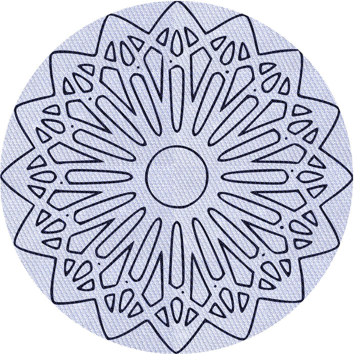 Square Machine Washable Transitional Lavender Blue Rug in a Living Room, wshpat7blu