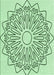 Patterned Mint Green Rug, pat7grn