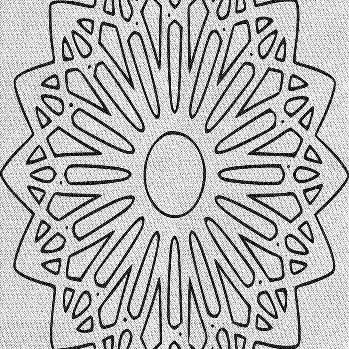 Patterned Gray Rug, pat7gry